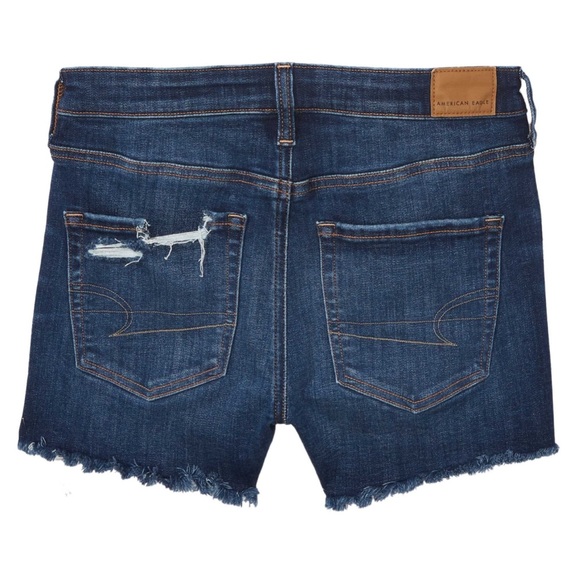 American Eagle Ne(x)t Level 4 in. Low-Rise Denim Midi Shorts - Picture 5 of 5